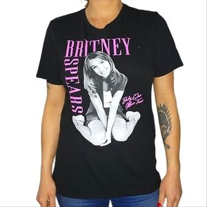 Britney Spears Cotton Short Sleeve Concert Shirt Size Medium Black